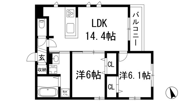 D-residence石橋の物件間取画像